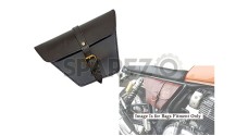 Royal Enfield GT Continental and Interceptor 650 Side Panel Bag Genuine Leather Black - SPAREZO